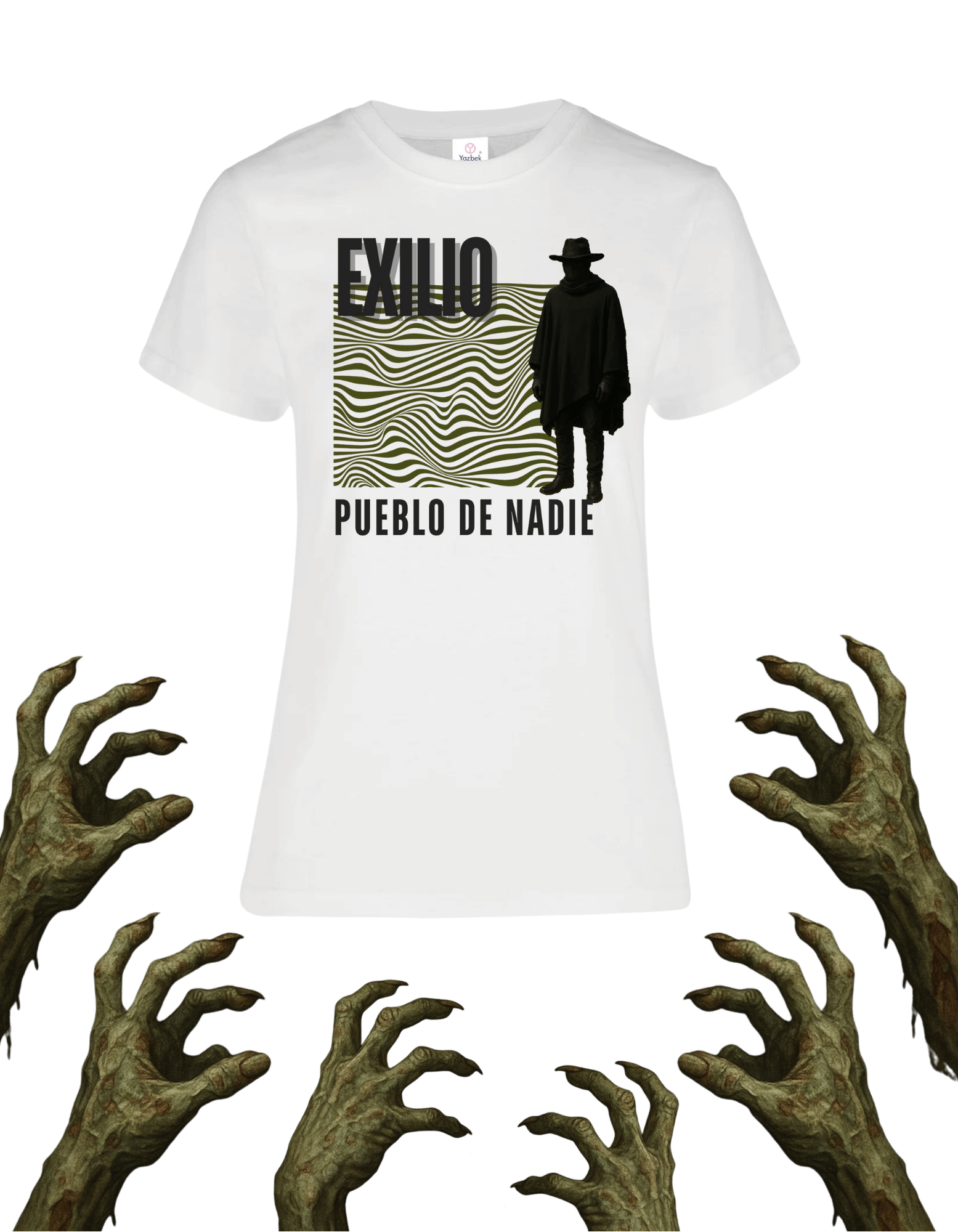 Playera promocional Pueblo de Nadie modelo 38
