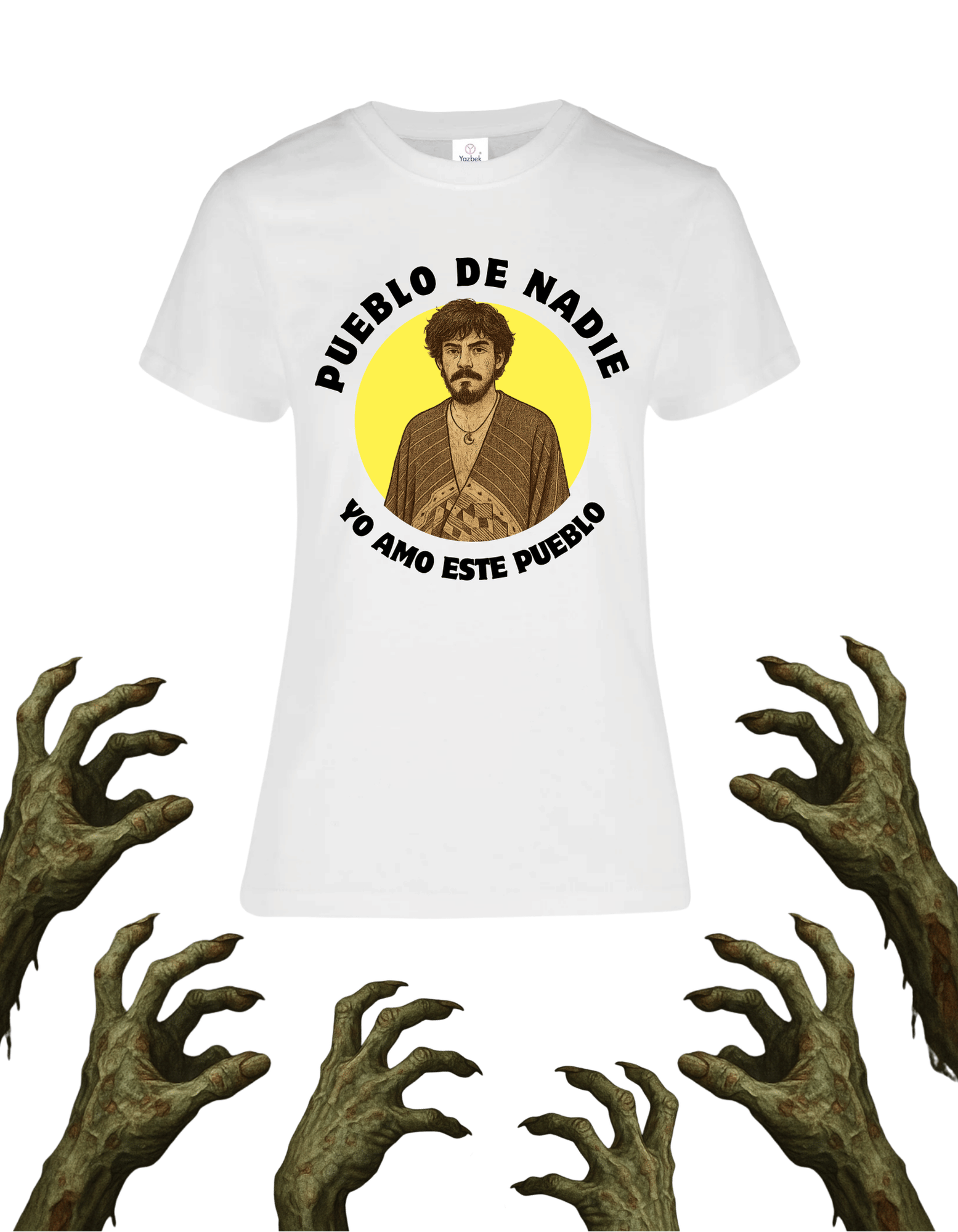Playera promocional Pueblo de Nadie modelo 55