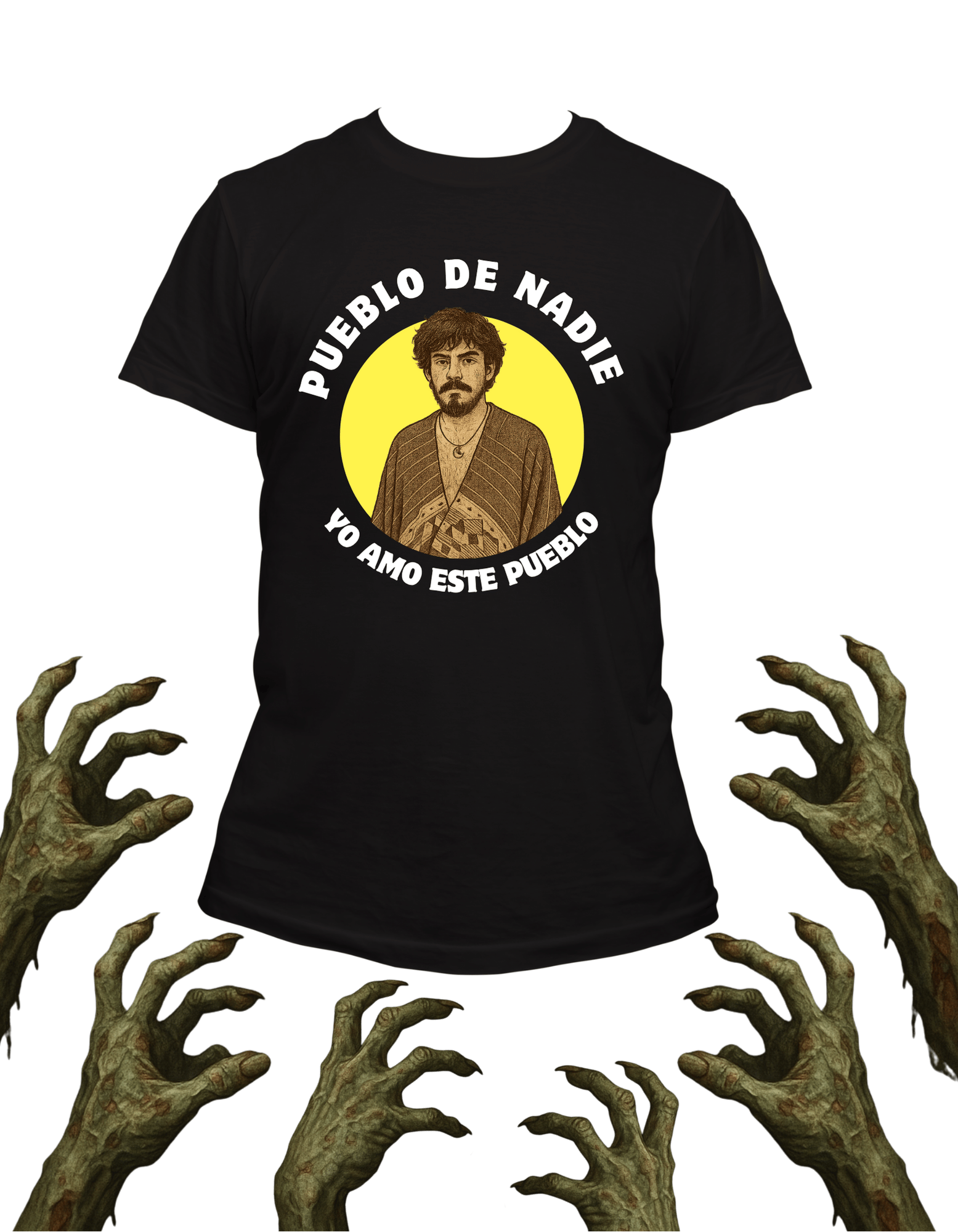 Playera promocional Pueblo de Nadie modelo 71