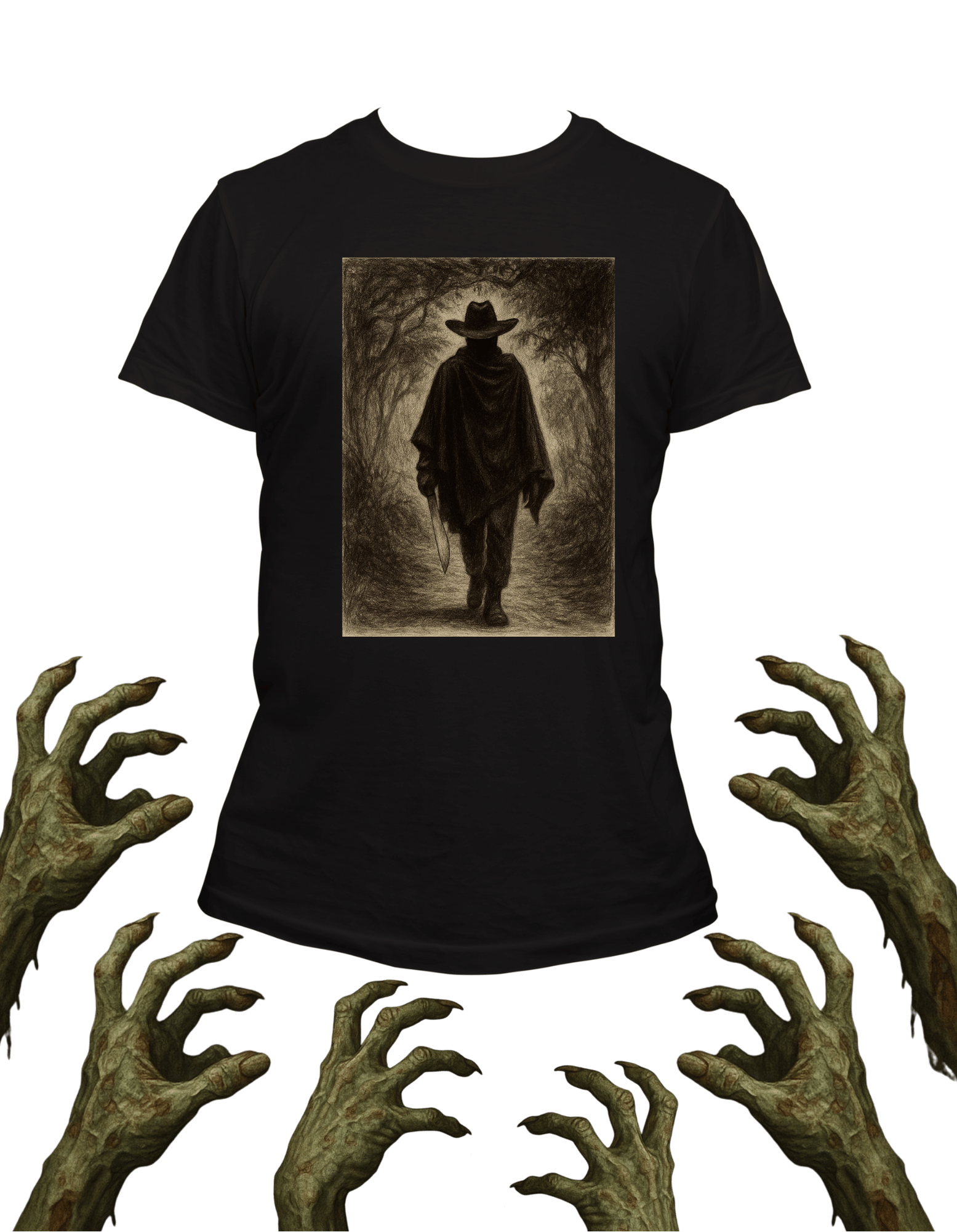 Playera promocional Pueblo de Nadie modelo 65