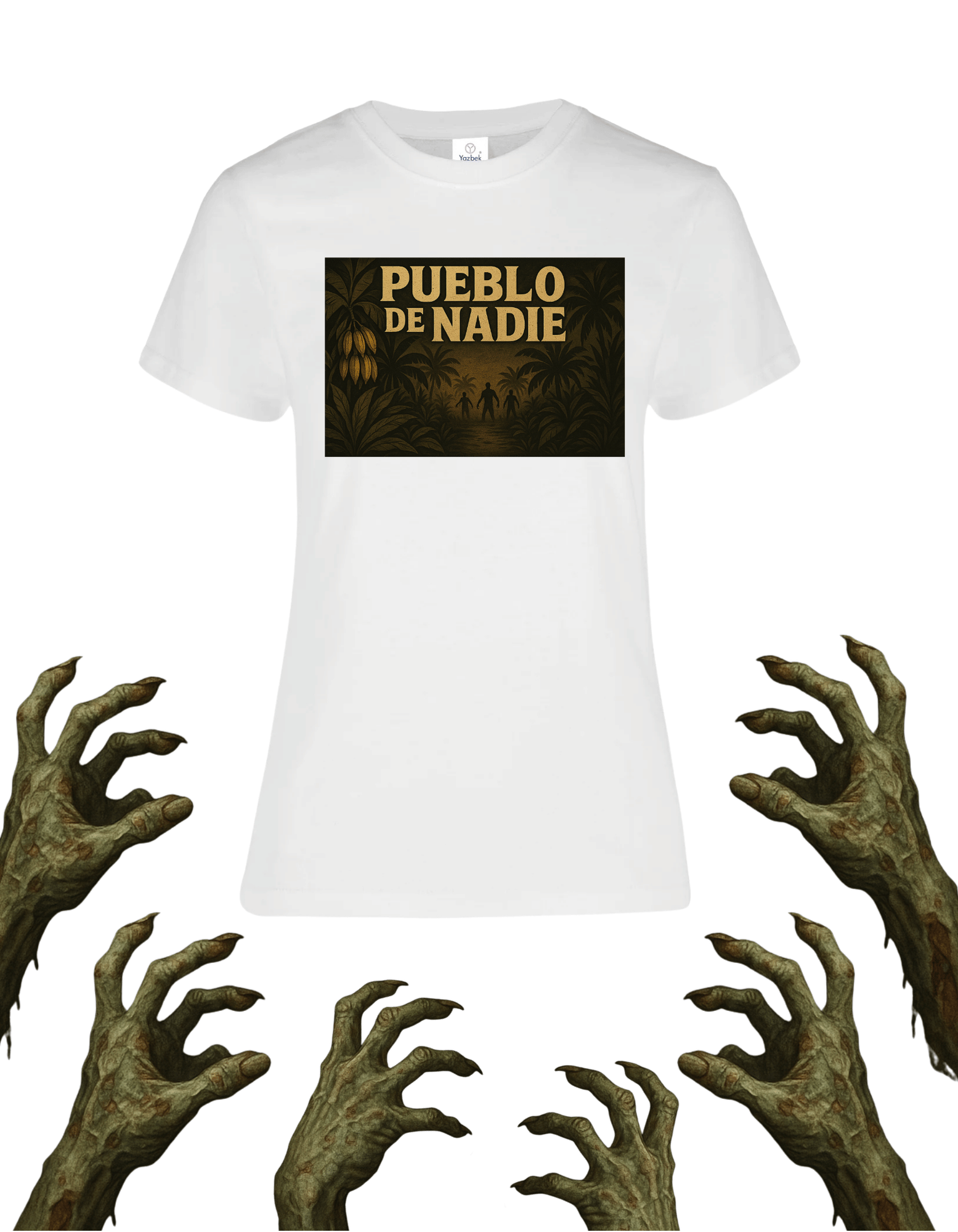 Playera promocional Pueblo de Nadie modelo 63