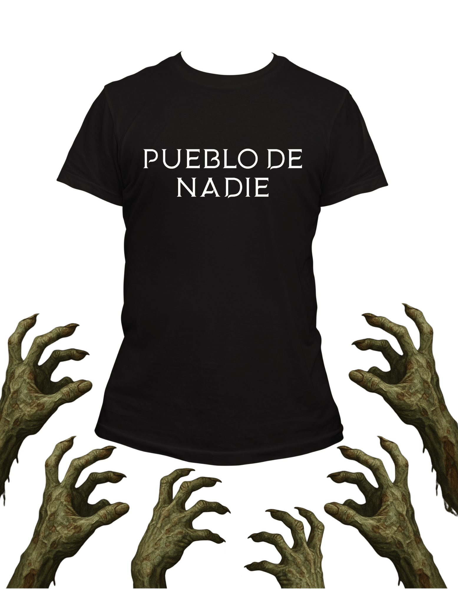 Playera promocional Pueblo de Nadie modelo 48