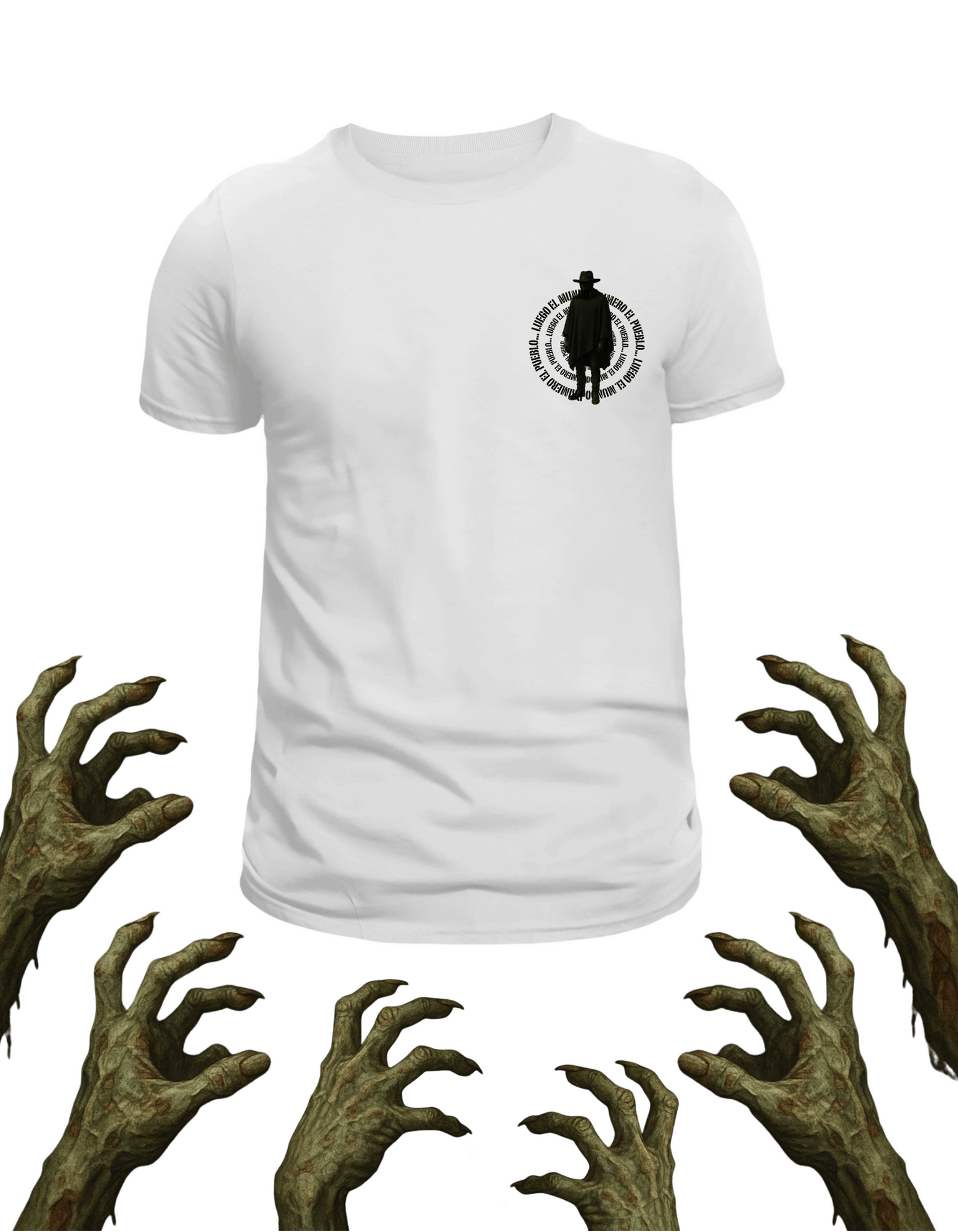 Playera promocional Pueblo de Nadie modelo 27