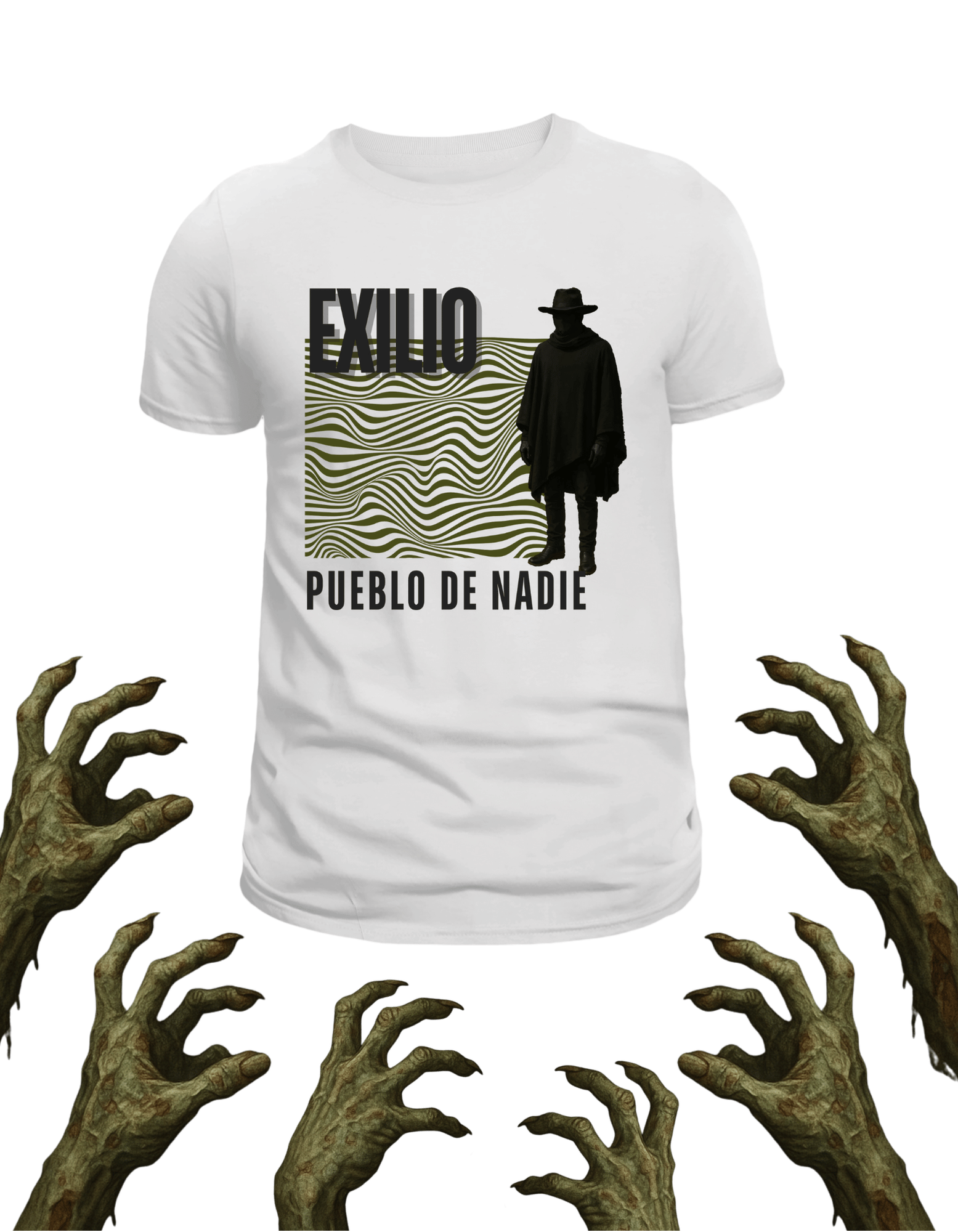 Playera promocional Pueblo de Nadie modelo 15