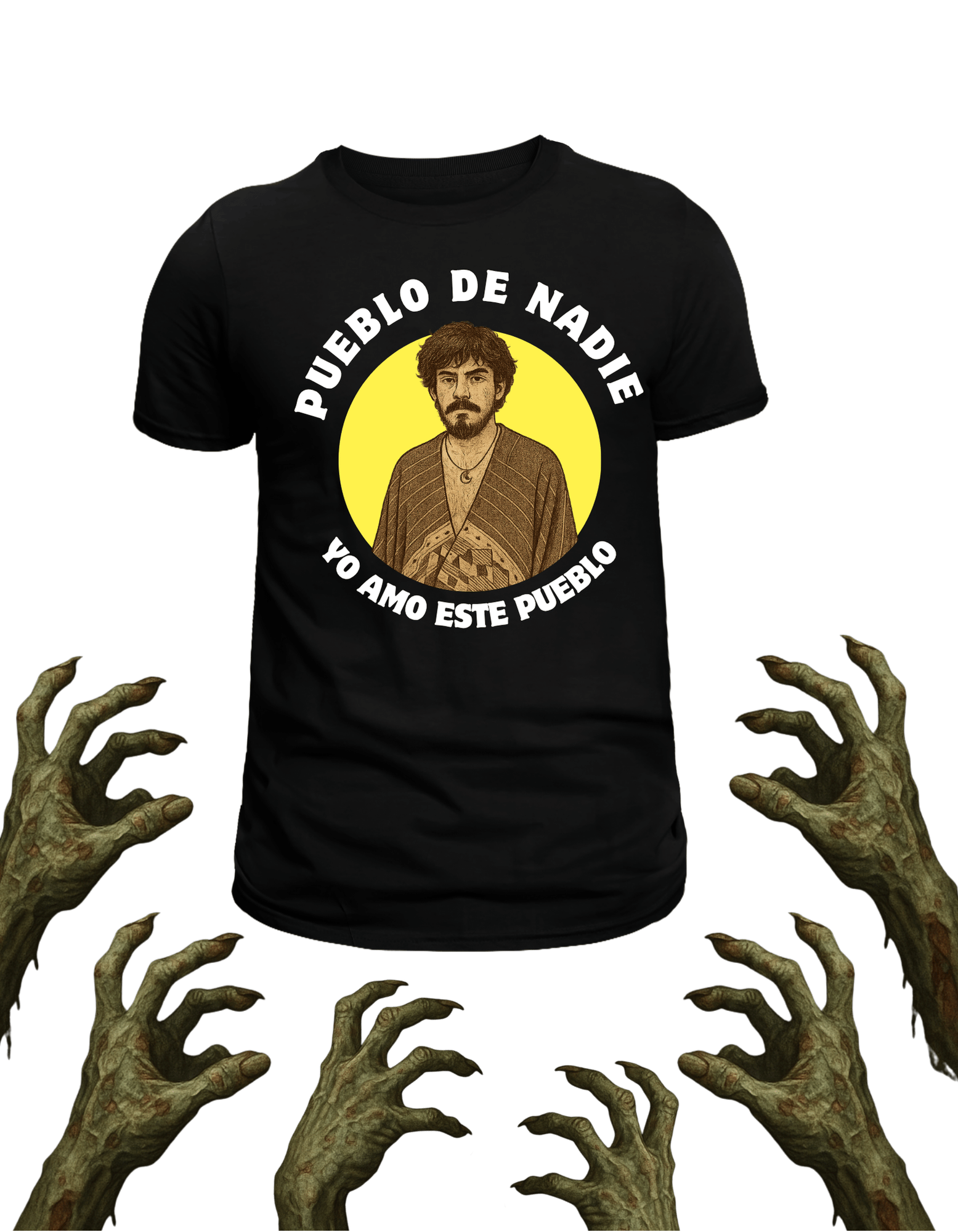 Playera promocional Pueblo de Nadie modelo 11