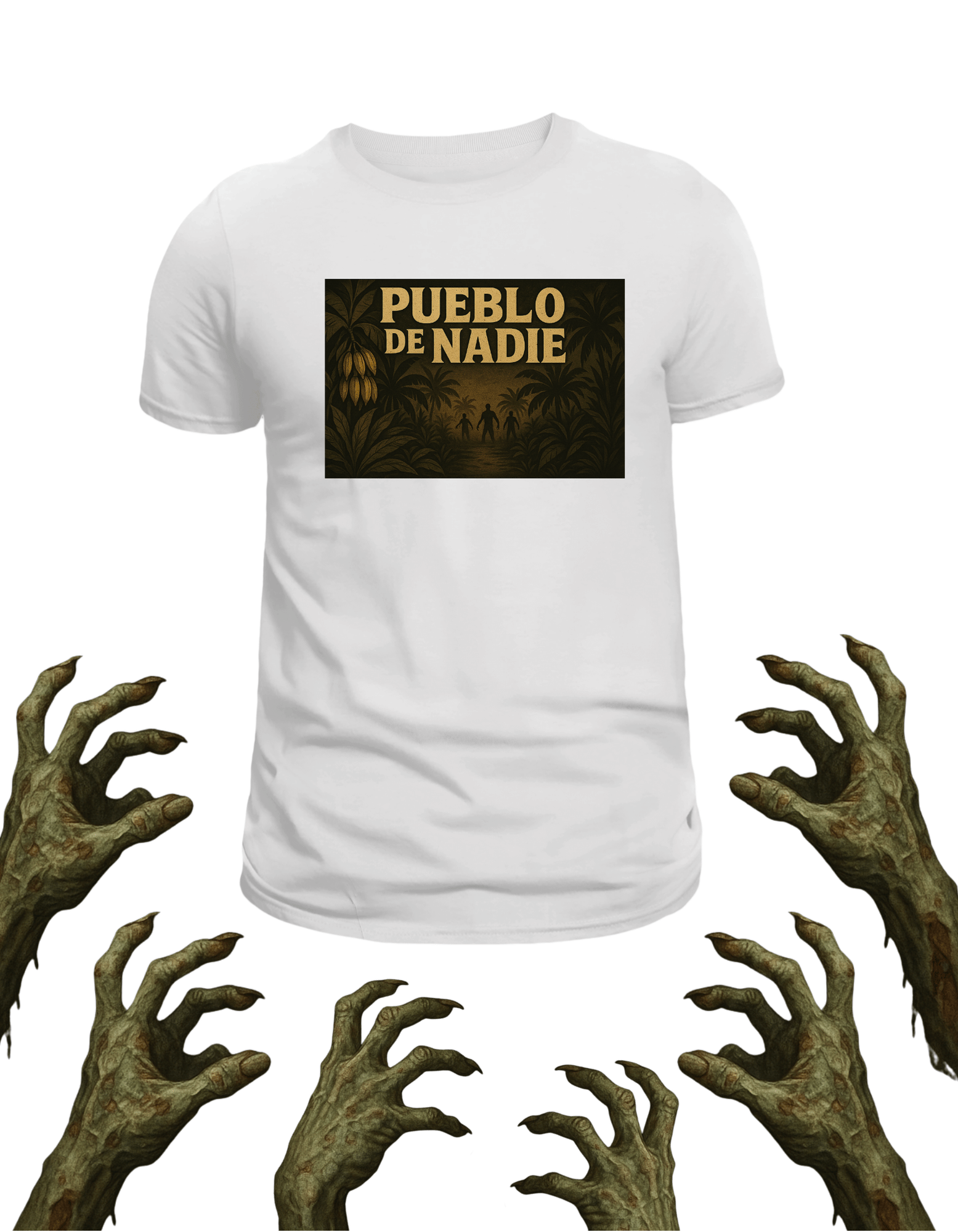 Playera promocional Pueblo de Nadie modelo 46