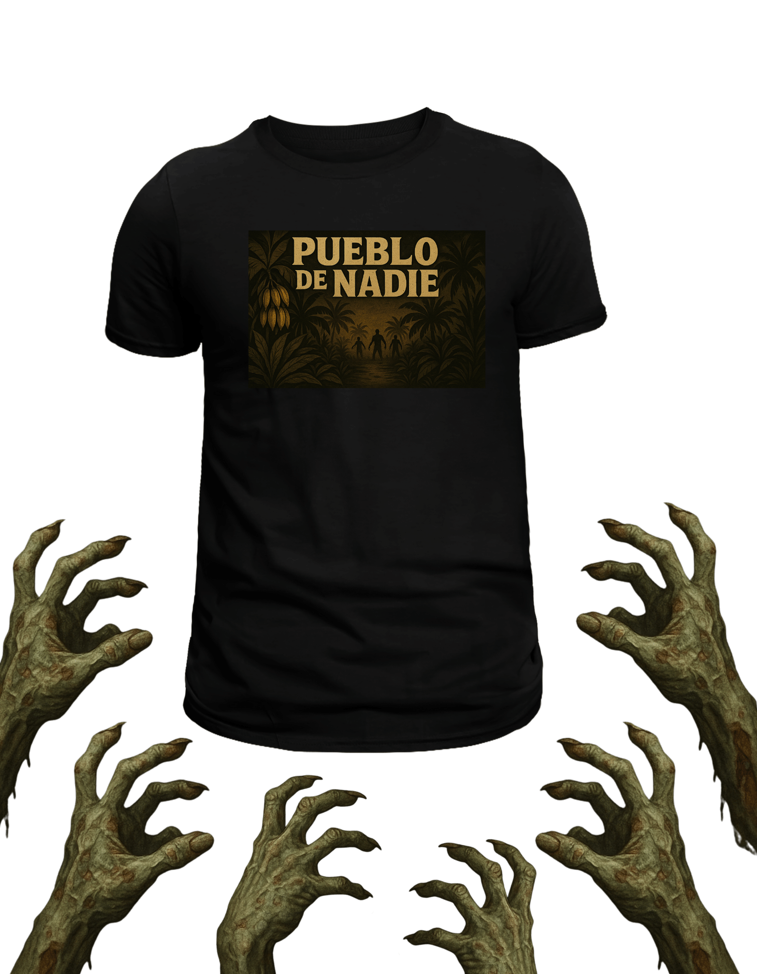 Playera promocional Pueblo de Nadie modelo 18