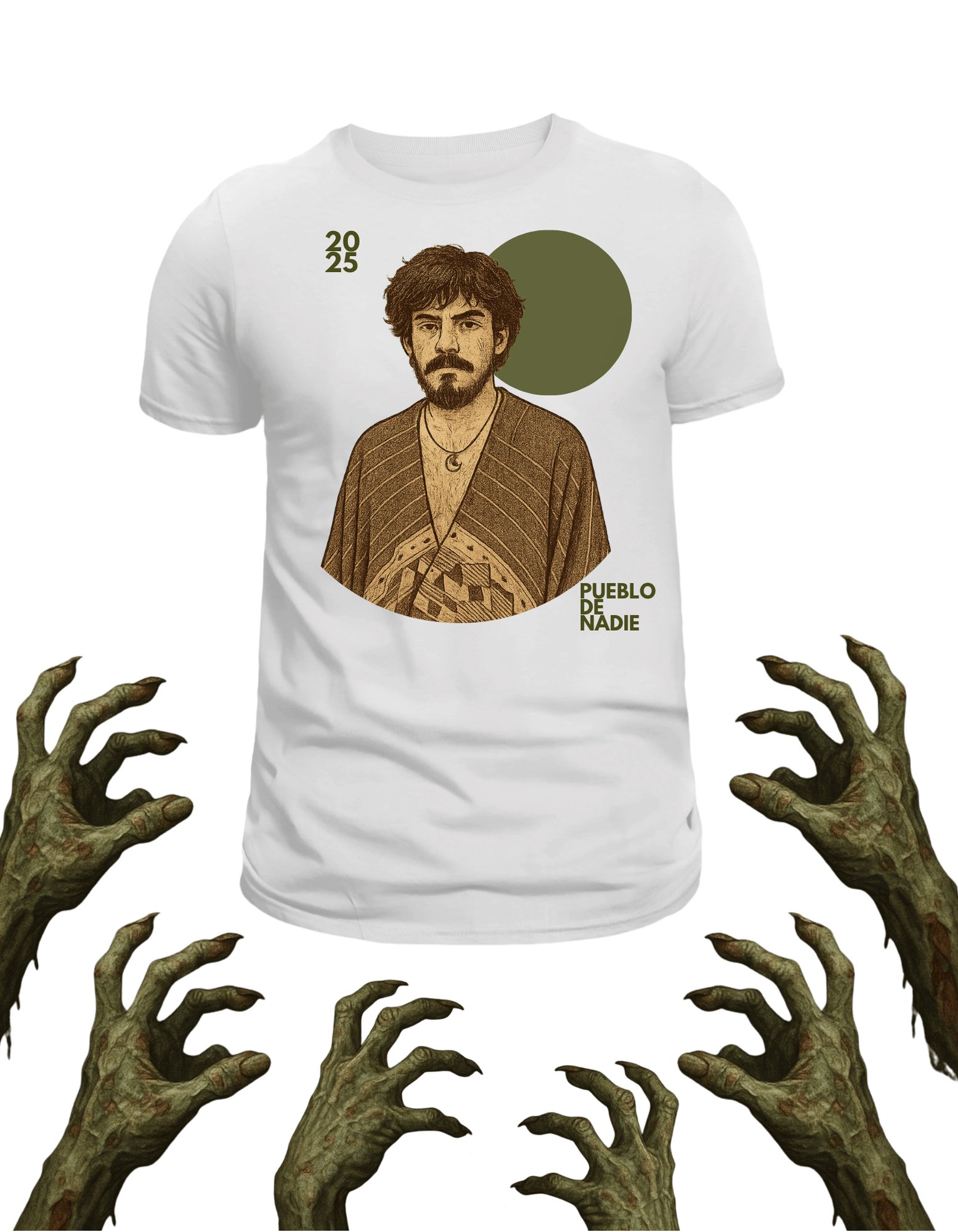 Playera promocional Pueblo de Nadie modelo 37