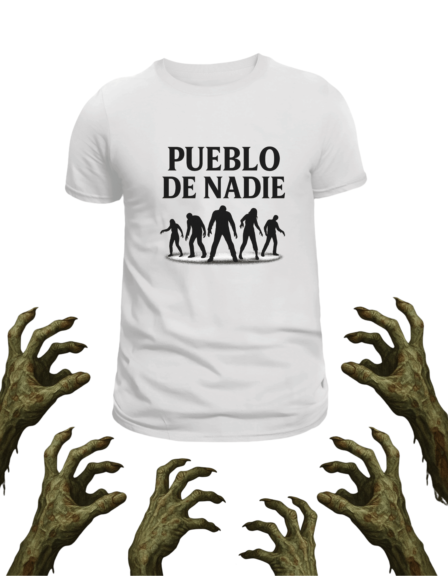 Playera promocional Pueblo de Nadie modelo 33