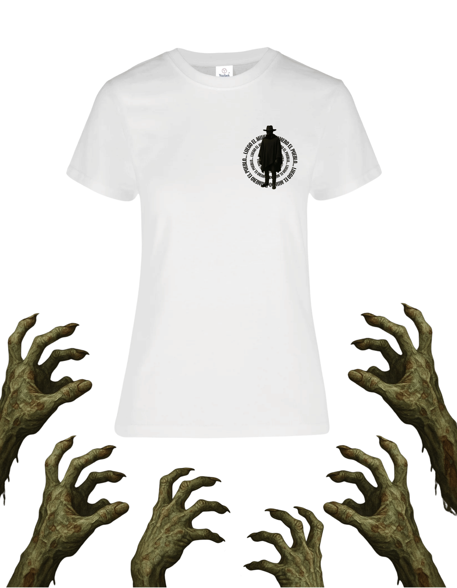 Playera promocional Pueblo de Nadie modelo 30