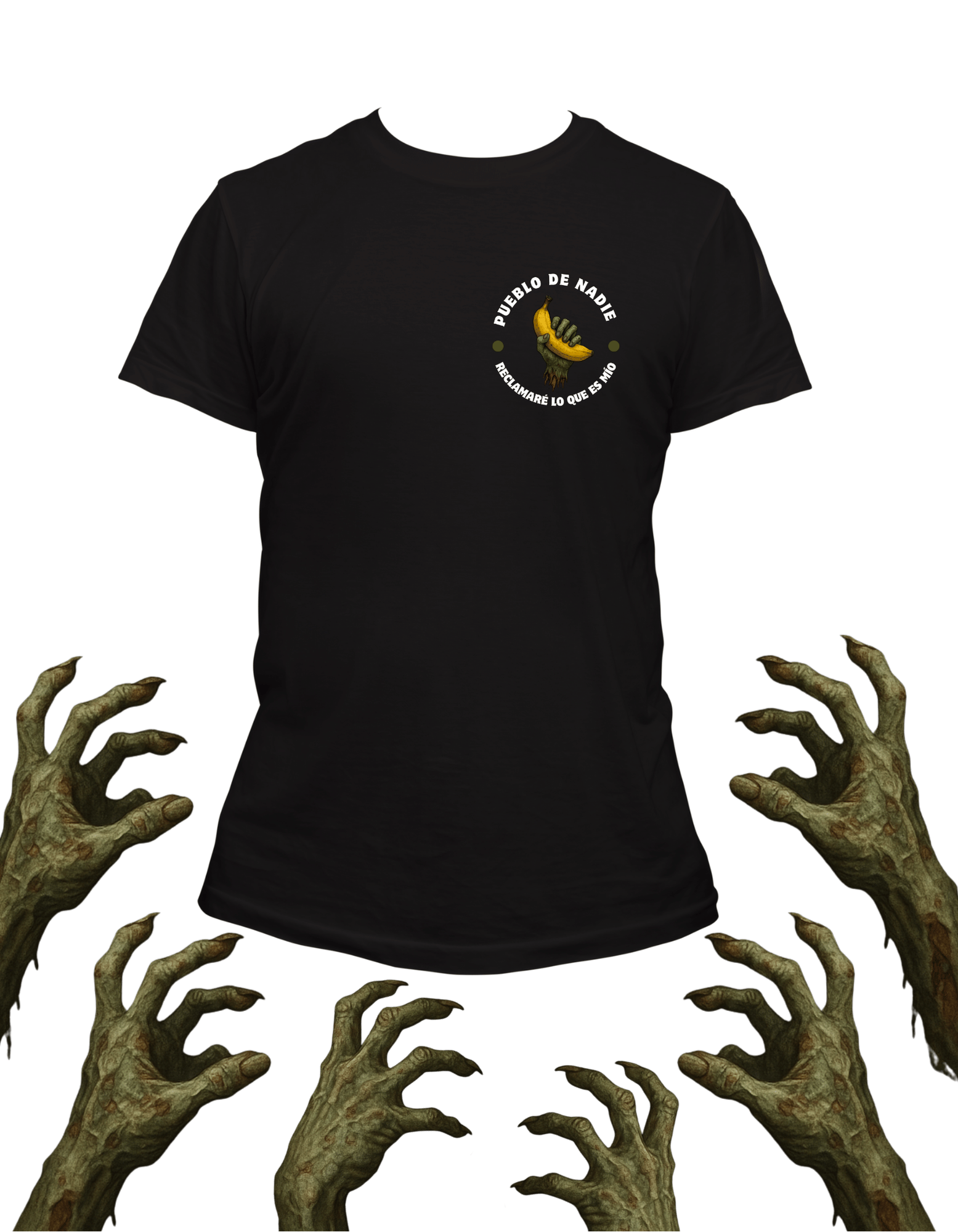 Playera promocional Pueblo de Nadie modelo 45